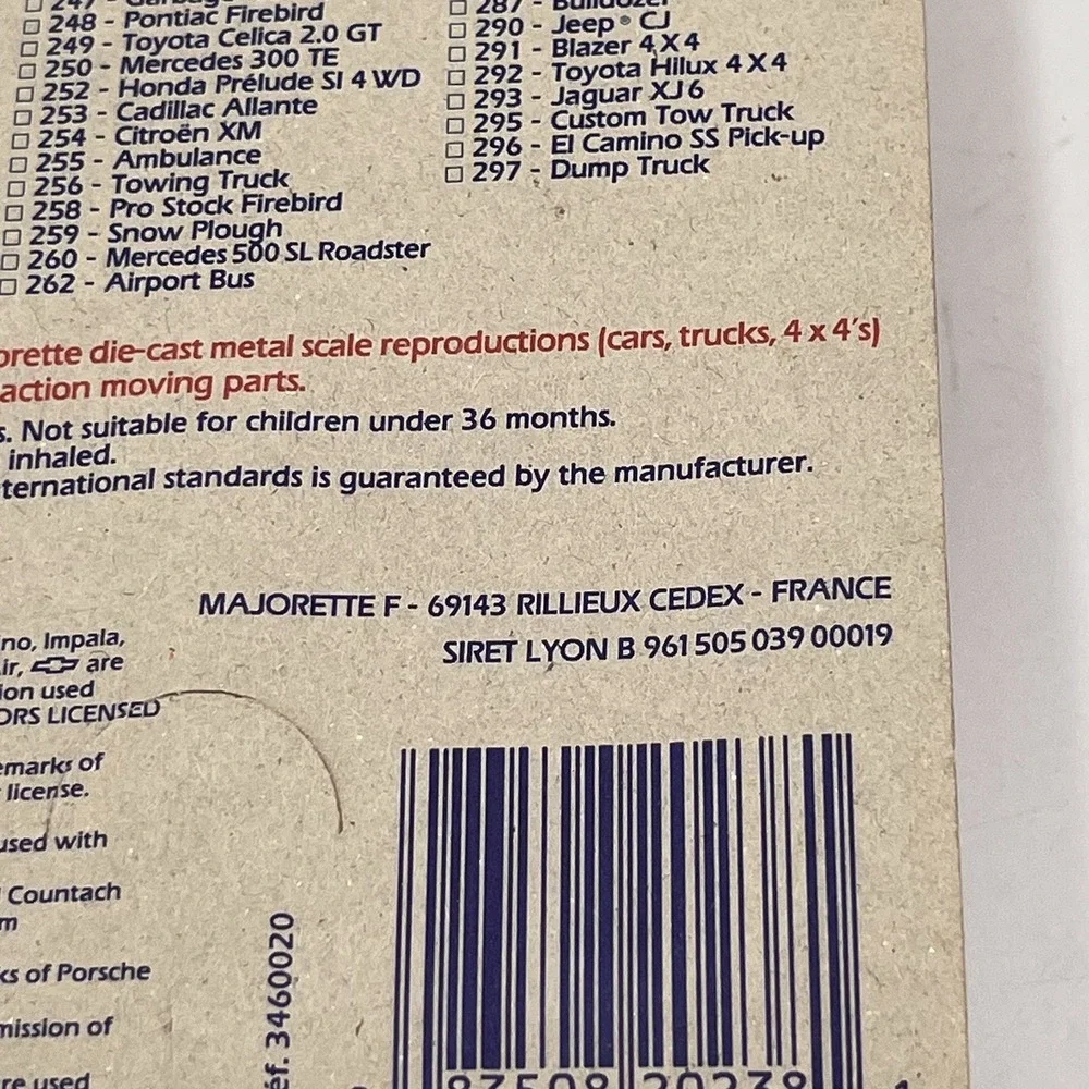 Vintage Majorette 265 Renault J Container Yoplait / Made in France